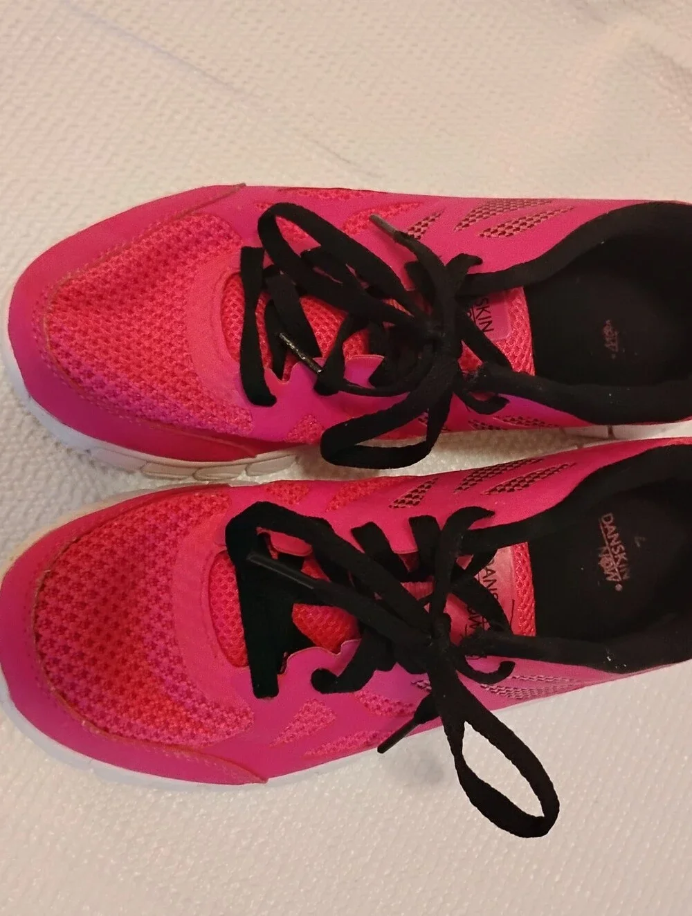 Danskin Pink Athletic Sneakers with Black Laces